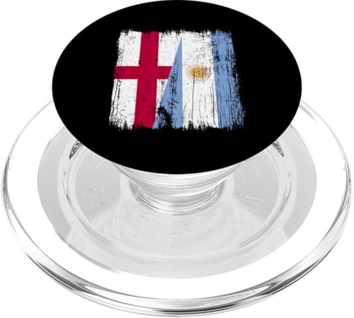 England, Argentinien, halbe Flagge, englische argentinische Wurzeln PopSockets PopGrip für MagSafe von Argentine Republic Design Argentina Flag