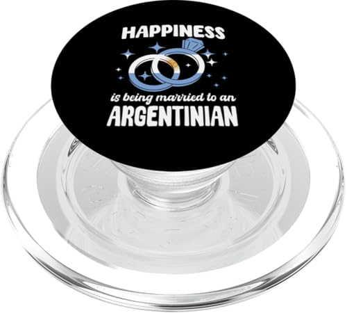 Glück ist, mit einer argentinischen Ehefrau verheiratet zu sein PopSockets PopGrip für MagSafe Glück ist, mit einer argentinischen Ehefrau verheiratet zu sein PopSockets PopGrip für MagSafe von Argentine Republic Design Argentina Flag
