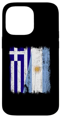 Griechenland Argentinien halbe Flagge griechische argentinische Wurzeln Hülle für iPhone 14 Pro Max Griechenland Argentinien halbe Flagge griechische argentinische Wurzeln Hülle für iPhone 14 Pro Max von Argentine Republic Design Argentina Flag