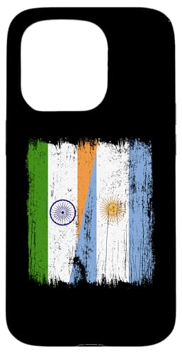 Indien, Argentinien, halbe Flagge, indische argentinische Wurzeln Hülle für iPhone 15 Pro Indien, Argentinien, halbe Flagge, indische argentinische Wurzeln Hülle für iPhone 15 Pro von Argentine Republic Design Argentina Flag