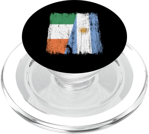 Irland, Argentinien, halbe Flagge, irische argentinische Wurzeln PopSockets PopGrip für MagSafe von Argentine Republic Design Argentina Flag