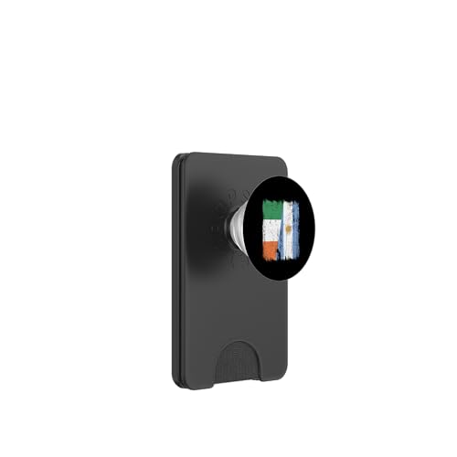 Irland, Argentinien, halbe Flagge, irische argentinische Wurzeln PopSockets PopWallet für MagSafe von Argentine Republic Design Argentina Flag