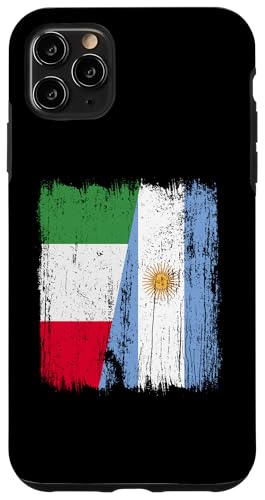Italien Argentinien halbe Flagge italienische argentinische Wurzeln Hülle für iPhone 11 Pro Max von Argentine Republic Design Argentina Flag