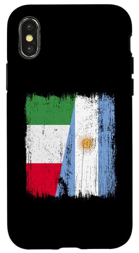 Italien Argentinien halbe Flagge italienische argentinische Wurzeln Hülle für iPhone X/XS Italien Argentinien halbe Flagge italienische argentinische Wurzeln Hülle für iPhone X/XS von Argentine Republic Design Argentina Flag