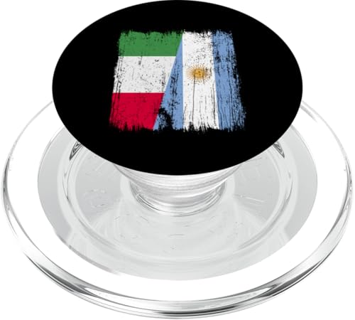 Italien Argentinien halbe Flagge italienische argentinische Wurzeln PopSockets PopGrip für MagSafe Italien Argentinien halbe Flagge italienische argentinische Wurzeln PopSockets PopGrip für MagSafe von Argentine Republic Design Argentina Flag