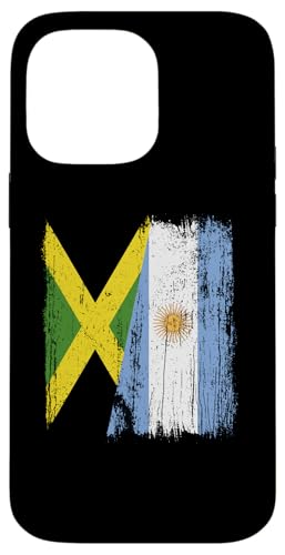 Jamaika, Argentinien, halbe Flagge, jamaikanische argentinische Wurzeln Hülle für iPhone 14 Pro Max Jamaika, Argentinien, halbe Flagge, jamaikanische argentinische Wurzeln Hülle für iPhone 14 Pro Max von Argentine Republic Design Argentina Flag