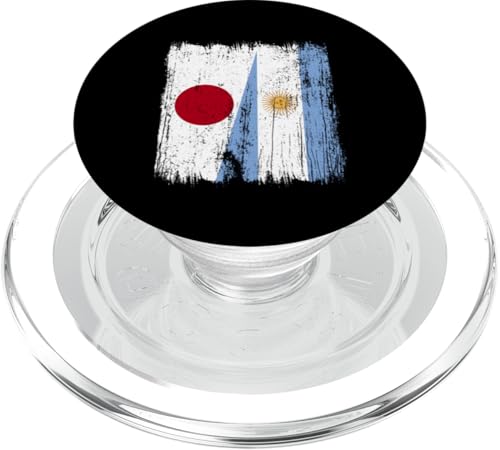 Japan Argentinien halbe Flagge Japanische argentinische Wurzeln PopSockets PopGrip für MagSafe Japan Argentinien halbe Flagge Japanische argentinische Wurzeln PopSockets PopGrip für MagSafe von Argentine Republic Design Argentina Flag