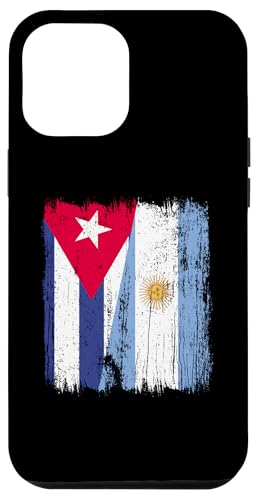 Kubanische Argentinien, halbe Flagge, kubanische argentinische Wurzeln Hülle für iPhone 12 Pro Max von Argentine Republic Design Argentina Flag