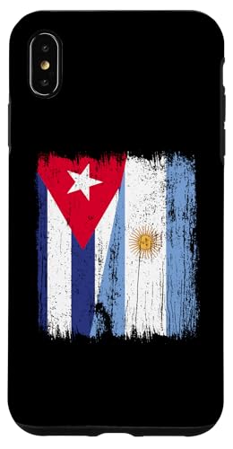 Kubanische Argentinien, halbe Flagge, kubanische argentinische Wurzeln Hülle für iPhone XS Max von Argentine Republic Design Argentina Flag