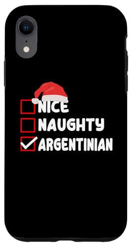 Lustiges argentinisches Weihnachtskostüm Argentinien Santa Wear Hülle für iPhone XR Lustiges argentinisches Weihnachtskostüm Argentinien Santa Wear Hülle für iPhone XR von Argentine Republic Design Argentina Flag