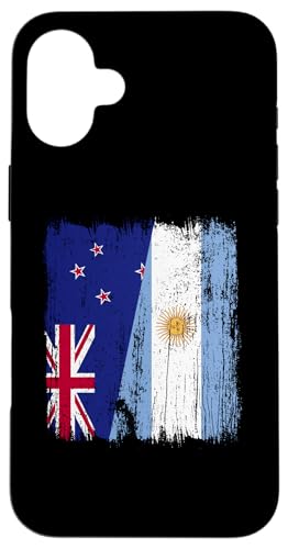 Neuseeland Argentinien Halbflagge Kiwi Argentinische Wurzeln Hülle für iPhone 16 Plus Neuseeland Argentinien Halbflagge Kiwi Argentinische Wurzeln Hülle für iPhone 16 Plus von Argentine Republic Design Argentina Flag