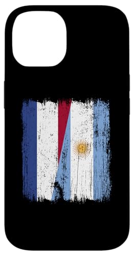 Niederlande Argentinien Halbflagge Niederländische argentinische Wurzeln Hülle für iPhone 14 von Argentine Republic Design Argentina Flag