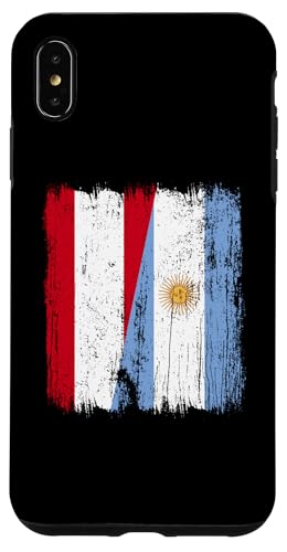 Österreich Argentinien Halbflagge Österreichische argentinische Wurzeln Hülle für iPhone XS Max von Argentine Republic Design Argentina Flag