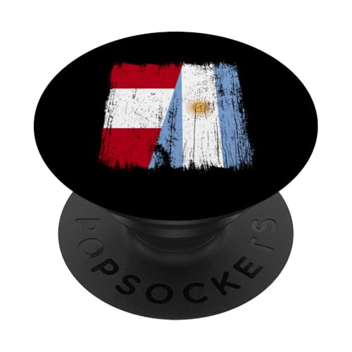 Peru Argentinien halbe Flagge peruanische argentinische Wurzeln PopSockets Klebender PopGrip Peru Argentinien halbe Flagge peruanische argentinische Wurzeln PopSockets Klebender PopGrip von Argentine Republic Design Argentina Flag
