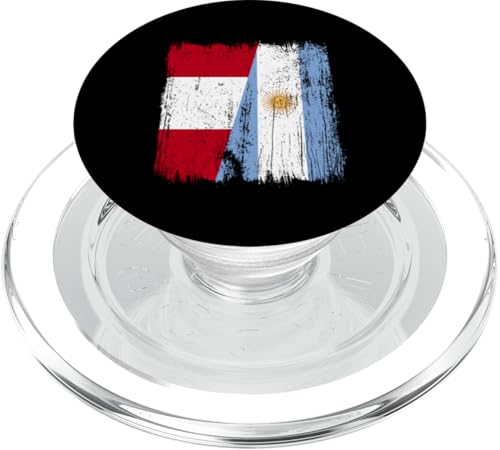 Peru Argentinien halbe Flagge peruanische argentinische Wurzeln PopSockets PopGrip für MagSafe Peru Argentinien halbe Flagge peruanische argentinische Wurzeln PopSockets PopGrip für MagSafe von Argentine Republic Design Argentina Flag