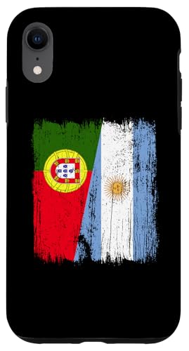 Portugal Argentinien halbe Flagge portugiesische argentinische Wurzeln Hülle für iPhone XR von Argentine Republic Design Argentina Flag