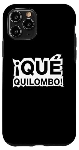 Que Quilombo! What A Mess Funny Argentinien Spruch Hülle für iPhone 11 Pro von Argentine Republic Design Argentina Flag