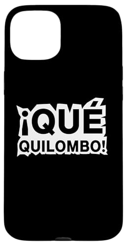 Que Quilombo! What A Mess Funny Argentinien Spruch Hülle für iPhone 15 Plus von Argentine Republic Design Argentina Flag