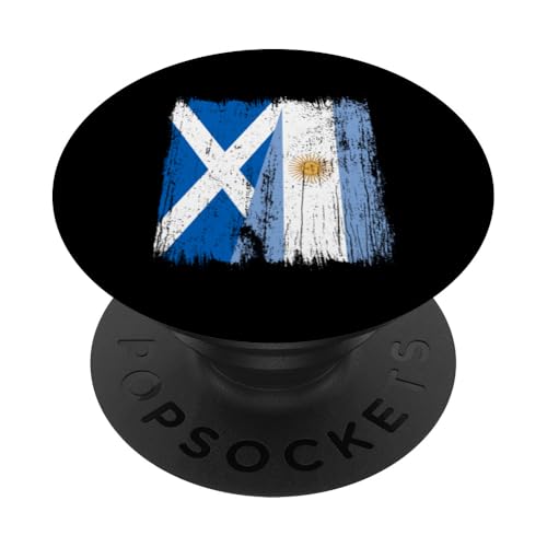 Schottland Argentinien halbe Flagge schottische argentinische Wurzeln PopSockets Klebender PopGrip Schottland Argentinien halbe Flagge schottische argentinische Wurzeln PopSockets Klebender PopGrip von Argentine Republic Design Argentina Flag