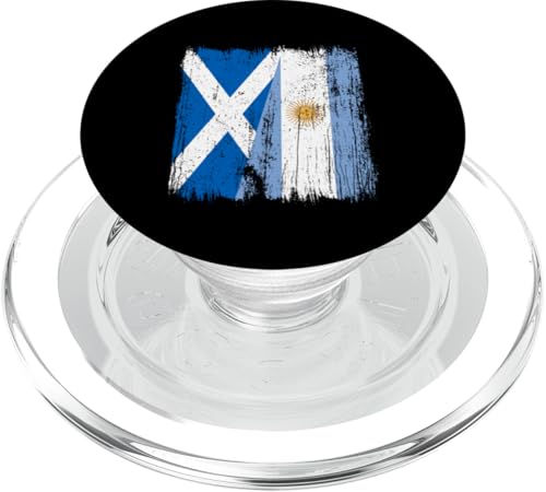 Schottland Argentinien halbe Flagge schottische argentinische Wurzeln PopSockets PopGrip für MagSafe Schottland Argentinien halbe Flagge schottische argentinische Wurzeln PopSockets PopGrip für MagSafe von Argentine Republic Design Argentina Flag