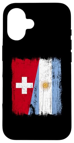 Schweiz Argentinien Halbflagge Schweiz Argentinische Wurzeln Hülle für iPhone 16 Schweiz Argentinien Halbflagge Schweiz Argentinische Wurzeln Hülle für iPhone 16 von Argentine Republic Design Argentina Flag