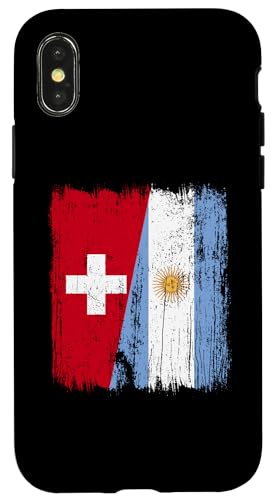 Schweiz Argentinien Halbflagge Schweiz Argentinische Wurzeln Hülle für iPhone X/XS Schweiz Argentinien Halbflagge Schweiz Argentinische Wurzeln Hülle für iPhone X/XS von Argentine Republic Design Argentina Flag