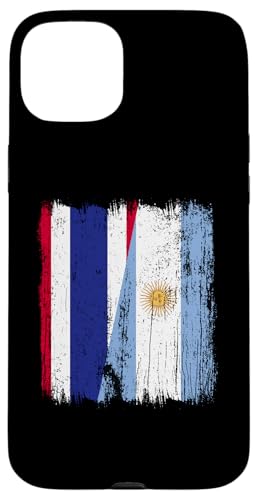 Thailand, Argentinien, halbe Flagge, Thailand, argentinische Wurzeln Hülle für iPhone 15 Plus von Argentine Republic Design Argentina Flag