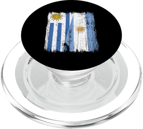 Uruguay Argentinien halbe Flagge Uruguayische argentinische Wurzeln PopSockets PopGrip für MagSafe Uruguay Argentinien halbe Flagge Uruguayische argentinische Wurzeln PopSockets PopGrip für MagSafe von Argentine Republic Design Argentina Flag