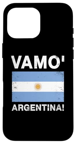 Vamo Argentinien Flagge Let's go Argentinien Spruch Hülle für iPhone 16 Pro Max Vamo Argentinien Flagge Let's go Argentinien Spruch Hülle für iPhone 16 Pro Max von Argentine Republic Design Argentina Flag