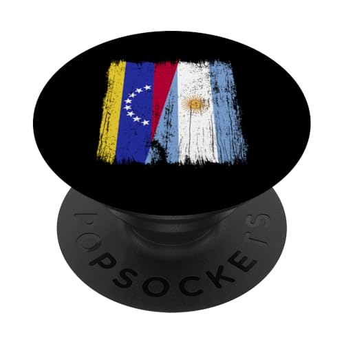 Venezuela Argentinien Halbflagge venezolanische argentinische Wurzeln PopSockets Klebender PopGrip Venezuela Argentinien Halbflagge venezolanische argentinische Wurzeln PopSockets Klebender PopGrip von Argentine Republic Design Argentina Flag