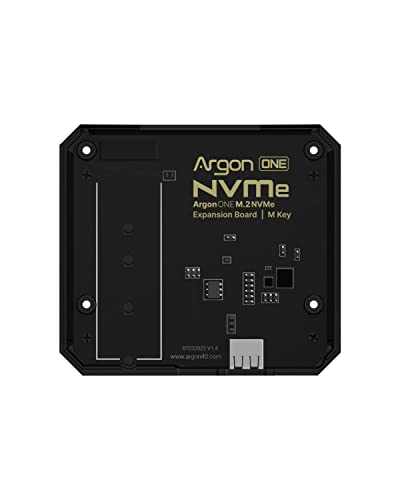 Argon ONE M.2 NVME Erweiterungsplatine für Raspberry Pi 4 | Unterstützt M-Key M.2 NVME SSD | Nur kompatibel mit Argon ONE V2 Hüllen von Argon Forty