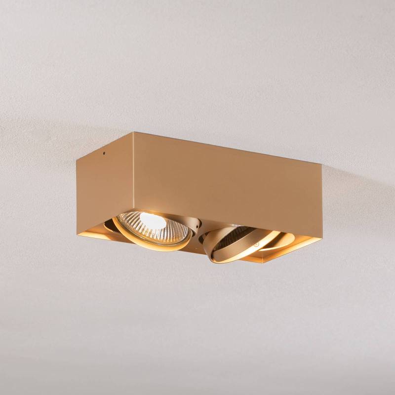 Deckenstrahler Riesta, gold, zweiflammig von Argon