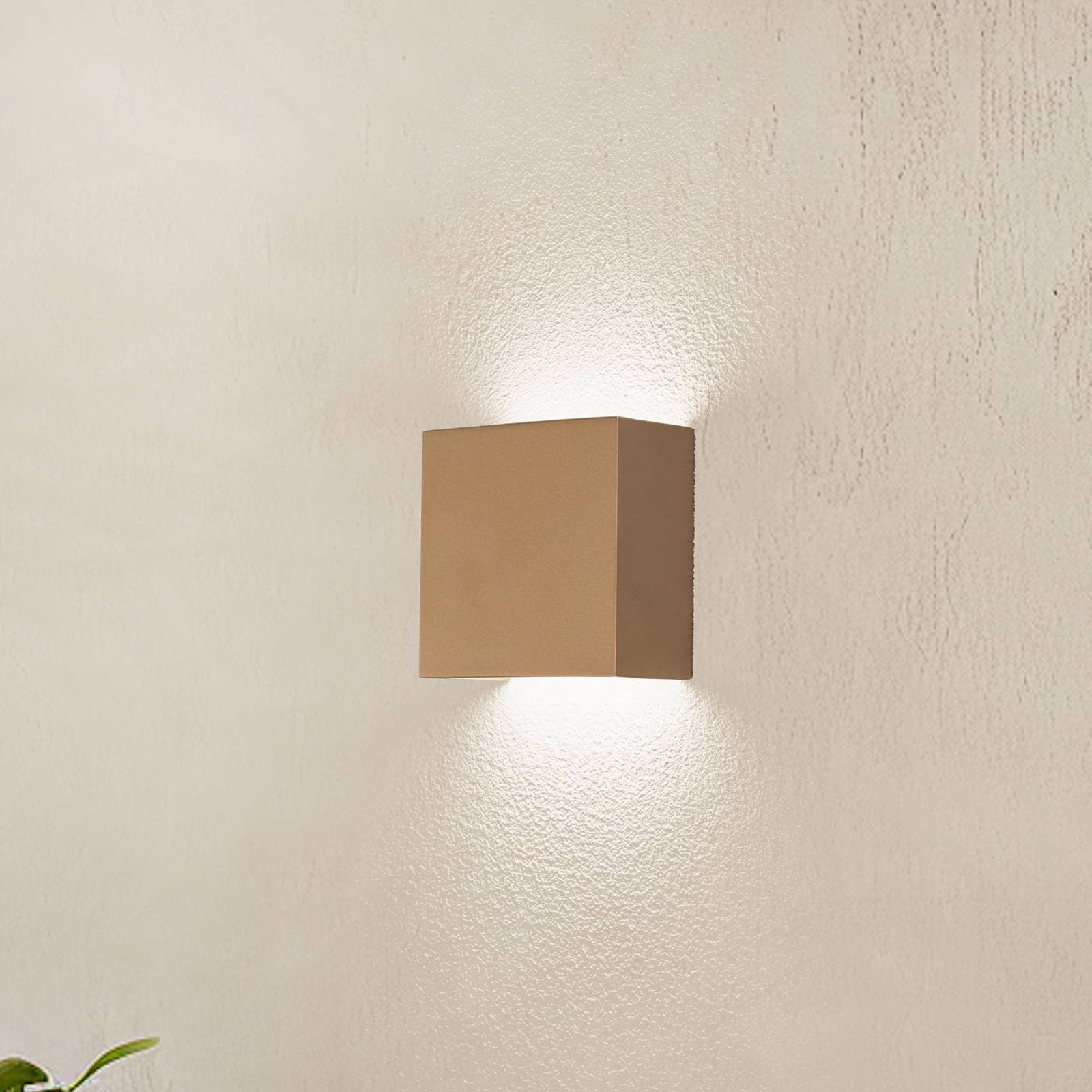 LED-Wandleuchte Gianto up/down, gold LED-Wandleuchte Gianto up/down, gold von Argon