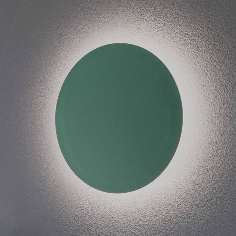 LED-Wandleuchte Orios Plus, grün, Ø 30 cm, Stahl von Argon