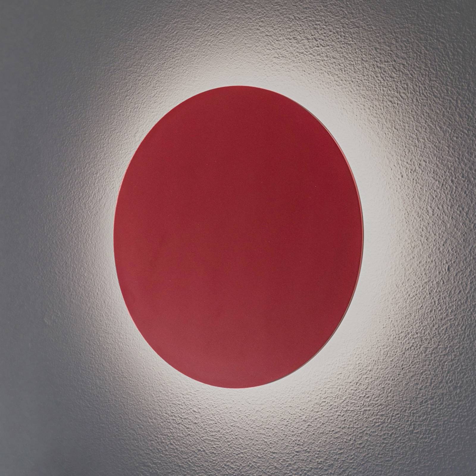 LED-Wandleuchte Orios Plus, rot, Ø 30 cm, Stahl LED-Wandleuchte Orios Plus, rot, Ø 30 cm, Stahl von Argon