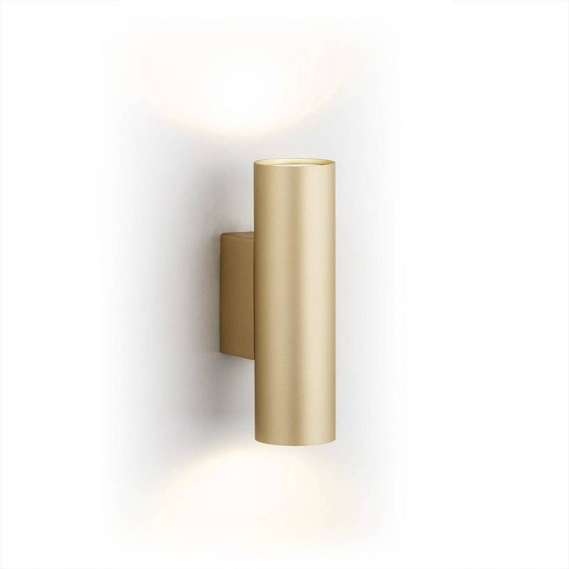 Wandleuchte Marion Plus, gold, GU10, Stahl, Höhe 18 cm von Argon