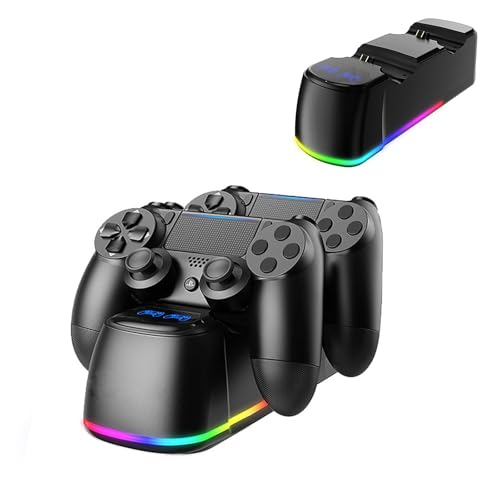 PS4 Controller Ladestation, Controller Ladeständer für Playstation 4, PS4 Controller Charger Dock Staion, PS4 Ladegerät Docking Station, Ladestation für Playstation 4/PS4 Pro/PS4 Slim Controller von AriKroii