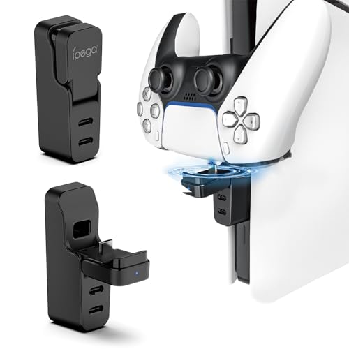 Controller Ladestation für PS5 Slim Konsole, mit 2 Typ-C Anschluss und Ladeindikator Zusammenklappbares Design Leicht zu Tragen Zubehör für PS5 Slim Disc und Digital Versionen (Nicht für 2020 PS5) Controller Ladestation für PS5 Slim Konsole, mit 2 Typ-C Anschluss und Ladeindikator Zusammenklappbares Design Leicht zu Tragen Zubehör für PS5 Slim Disc und Digital Versionen (Nicht für 2020 PS5) von AriKroii