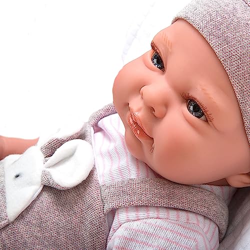 Elegance Muñeca 40 cm EDUR Lila C/Decke (MuñECO mit Gewicht) von Arias