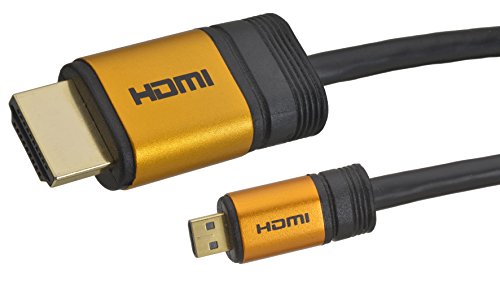 Aricona Micro HDMI auf HDMI Kabel - High End HDMI Kabel 2meter - HDMI 2.0/1.4a - Ultra HD, 4K, 3D, Full HD, 1080p, ARC, Ethernet von Aricona