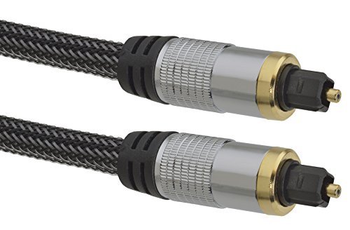 Aricona Toslink Kabel – 2m - Optisches Digitalkabel Toslink auf Toslink - Audiokabel für Soundbar, HiFi- und Heimkino Systeme - Profi Serie von Aricona
