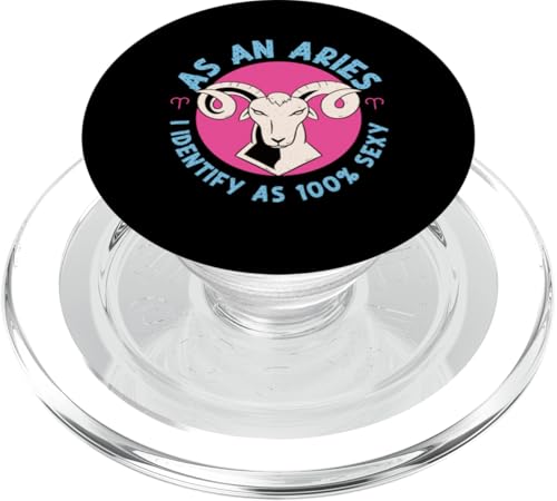 Widder Sternzeichen: Als Widder identifiziere ich mich als 100% sexy PopSockets PopGrip für MagSafe Widder Sternzeichen: Als Widder identifiziere ich mich als 100% sexy PopSockets PopGrip für MagSafe von Aries Zodiac Sign Designs For Women