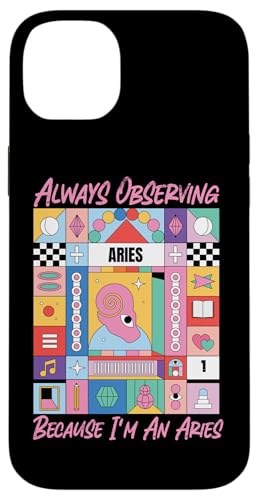 Widder-Sternzeichen: Always Observing Because I'm An Aries Hülle für iPhone 14 Plus Widder-Sternzeichen: Always Observing Because I'm An Aries Hülle für iPhone 14 Plus von Aries Zodiac Sign Designs For Women