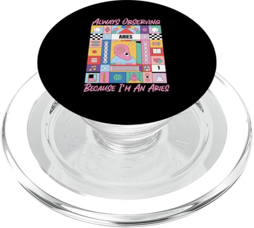 Widder-Sternzeichen: Always Observing Because I'm An Aries PopSockets PopGrip für MagSafe Widder-Sternzeichen: Always Observing Because I'm An Aries PopSockets PopGrip für MagSafe von Aries Zodiac Sign Designs For Women