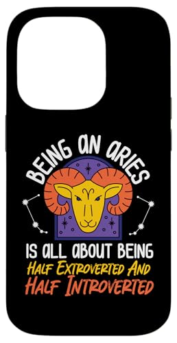 Widder-Sternzeichen: Being Half Extroverted And Half Introverted Hülle für iPhone 14 Pro Widder-Sternzeichen: Being Half Extroverted And Half Introverted Hülle für iPhone 14 Pro von Aries Zodiac Sign Designs For Women