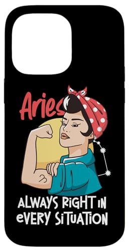 Widder-Sternzeichen: Widder - Always Right In Every Situation Hülle für iPhone 14 Pro Max Widder-Sternzeichen: Widder - Always Right In Every Situation Hülle für iPhone 14 Pro Max von Aries Zodiac Sign Designs For Women