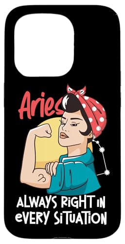 Widder-Sternzeichen: Widder - Always Right In Every Situation Hülle für iPhone 15 Pro Widder-Sternzeichen: Widder - Always Right In Every Situation Hülle für iPhone 15 Pro von Aries Zodiac Sign Designs For Women