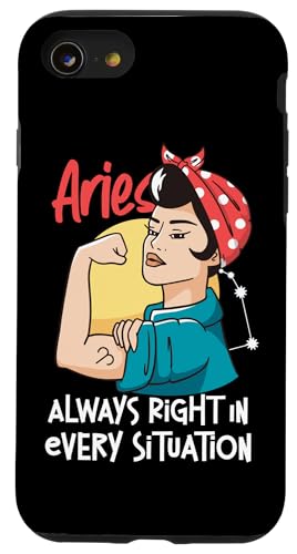 Widder-Sternzeichen: Widder - Always Right In Every Situation Hülle für iPhone SE (2020) / 7 / 8 von Aries Zodiac Sign Designs For Women