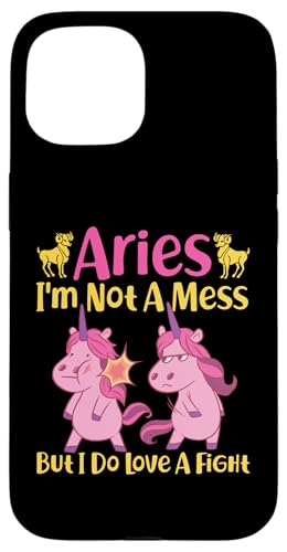 Widder-Sternzeichen: Widder - I'm Not A Mess, But I Do Love A Fight Hülle für iPhone 15 Widder-Sternzeichen: Widder - I'm Not A Mess, But I Do Love A Fight Hülle für iPhone 15 von Aries Zodiac Sign Designs For Women