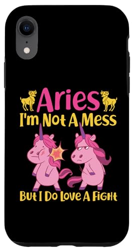 Widder-Sternzeichen: Widder - I'm Not A Mess, But I Do Love A Fight Hülle für iPhone XR Widder-Sternzeichen: Widder - I'm Not A Mess, But I Do Love A Fight Hülle für iPhone XR von Aries Zodiac Sign Designs For Women